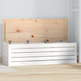 Voir la diapositive 1 : VIDAXL Boîte de rangement Blanc 109x36,5x33 cm Bois massif de pin