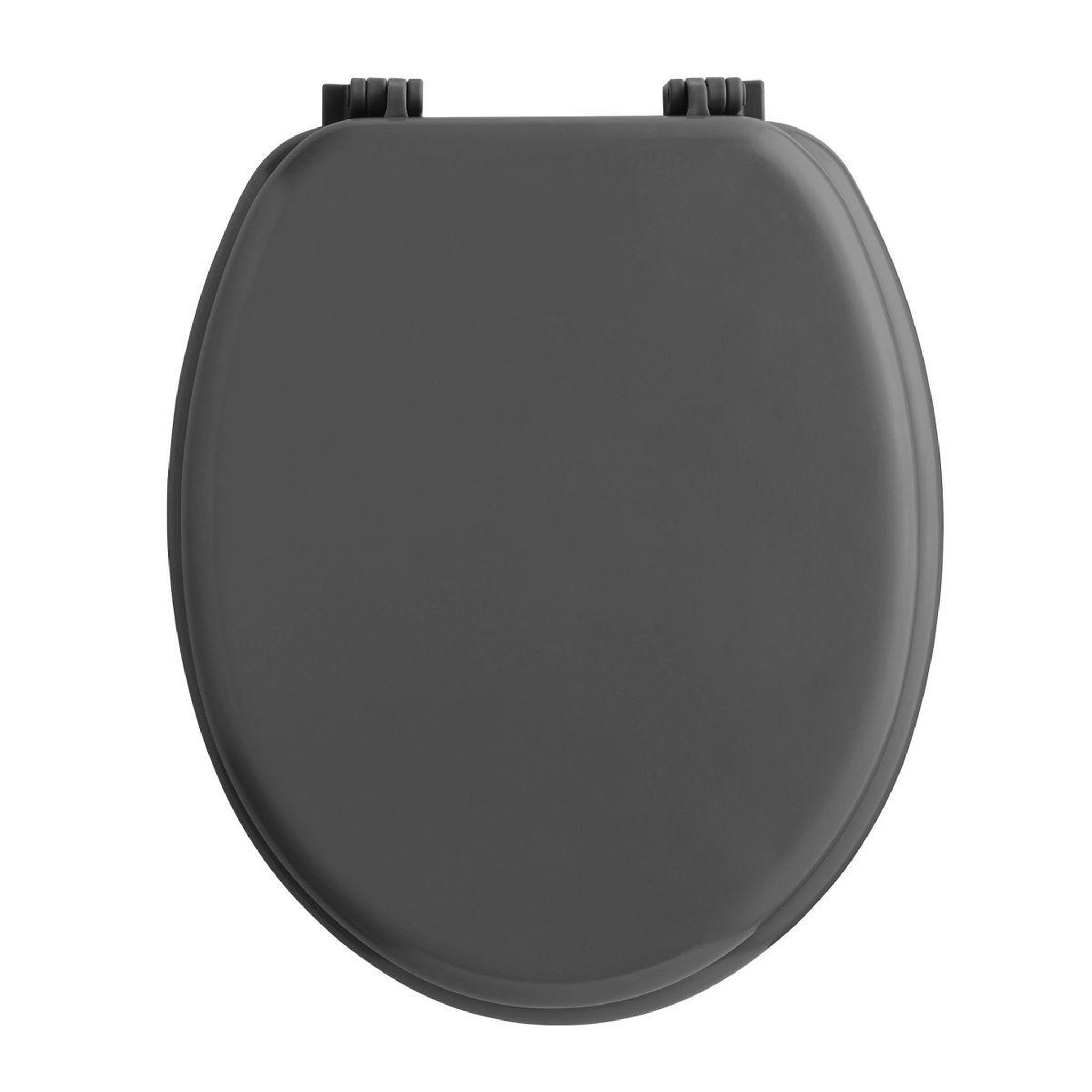 Douceur d'Intérieur Abattant wc uni  vitamine  45cm anthracite