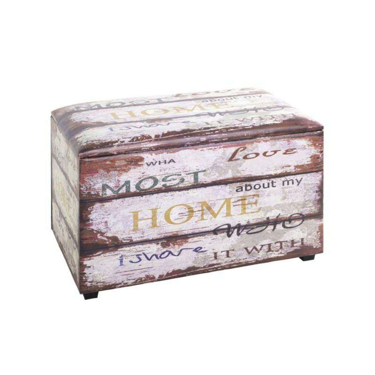 Paris Prix Coffre de Rangement Vintage  Mots  65cm Marron