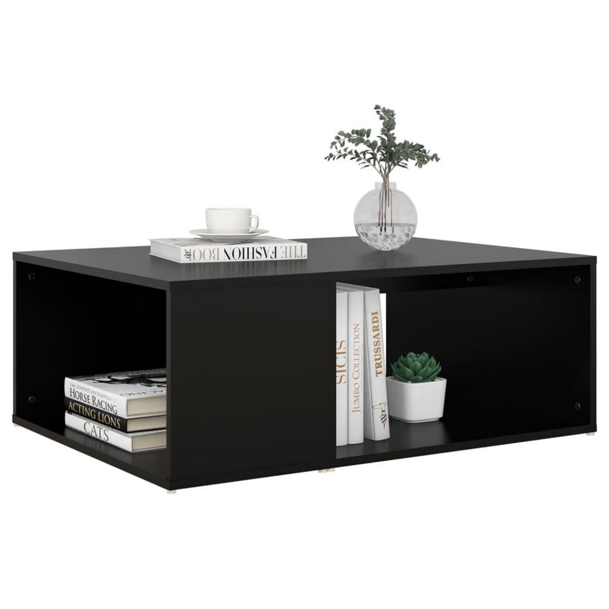 VIDAXL Table basse noir 90x67x33 cm bois d'ingenierie