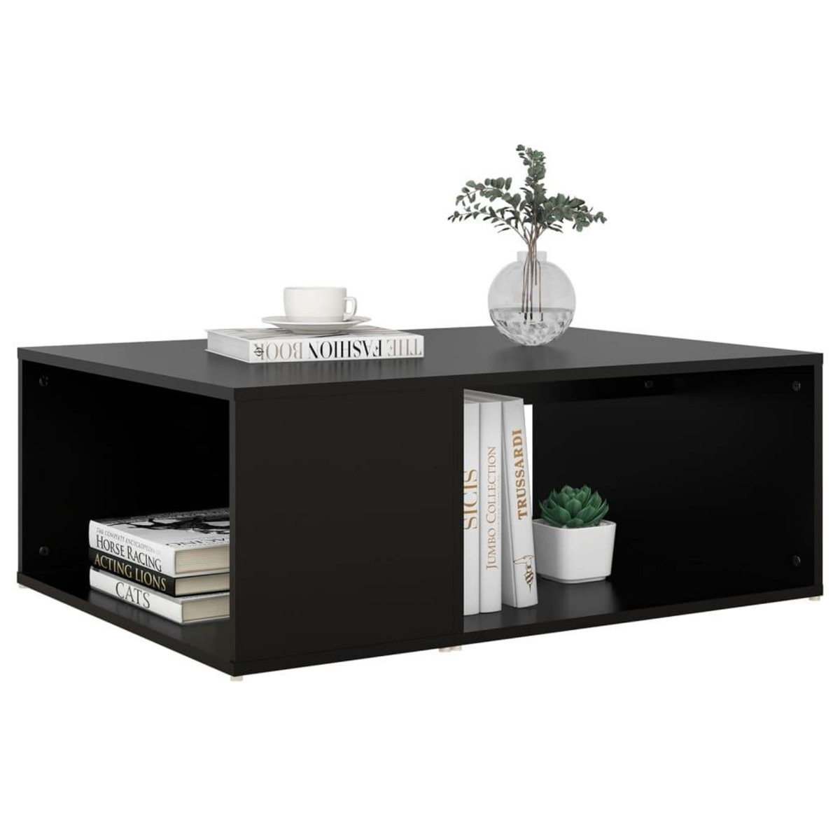 VIDAXL Table basse noir 90x67x33 cm bois d'ingenierie