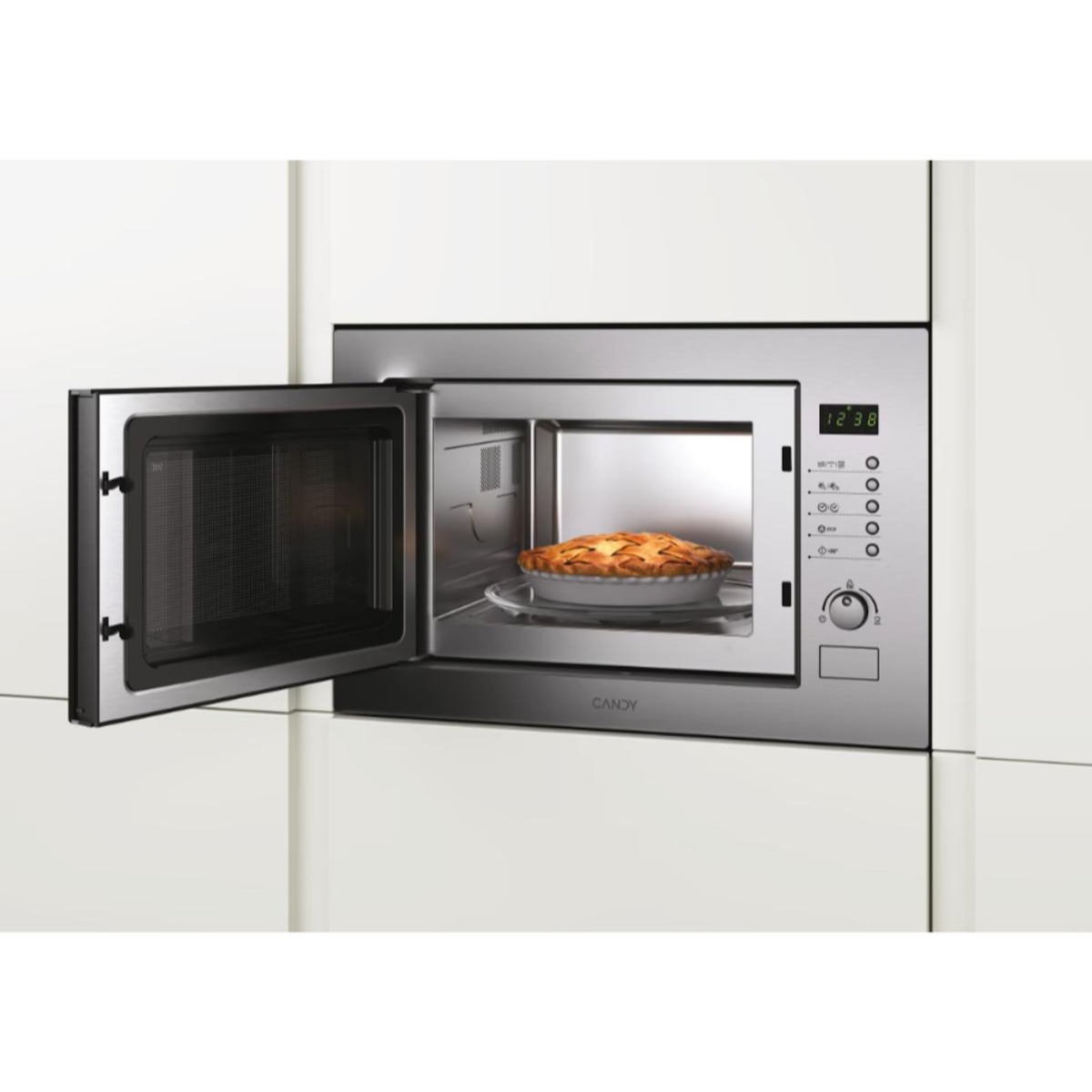 Candy Micro-ondes encastrable 25l 900w inox - mos25xfr