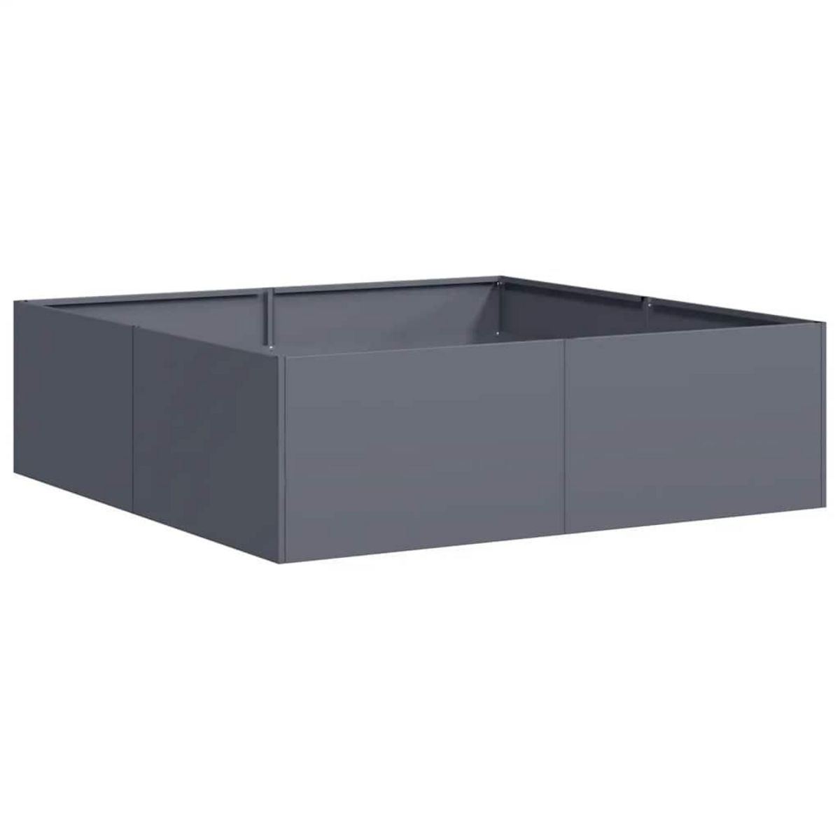 VIDAXL Jardiniere anthracite 100x100x30 cm acier