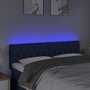 Voir la diapositive 3 : VIDAXL Tete de lit a LED Bleu 160x7x78/88 cm Tissu
