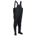 VIDAXL Cuissardes avec bottes noir taille 42