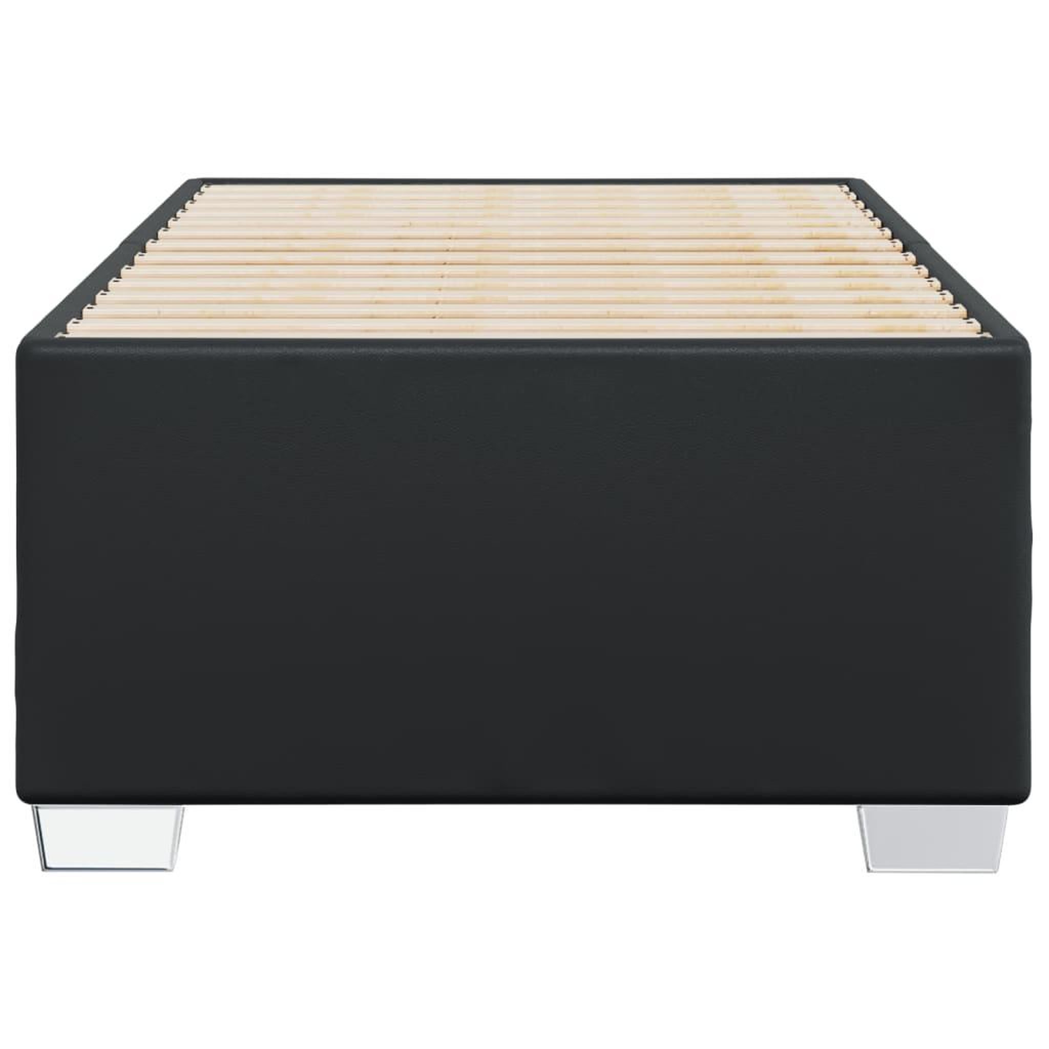 Voir la diapositive 4 : VIDAXL Cadre de lit sans matelas noir 90x200 cm similicuir