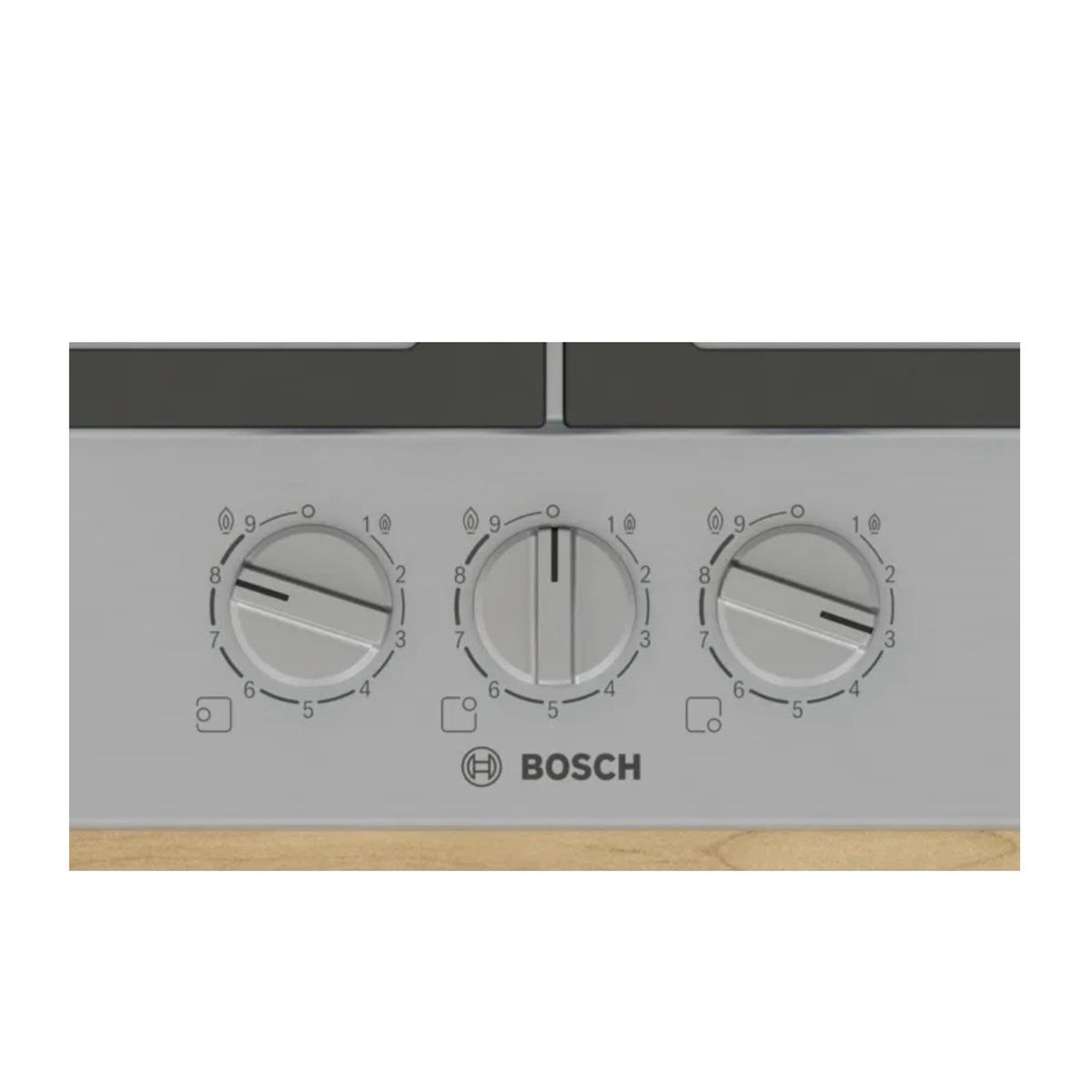 Voir la diapositive 2 : BOSCH Plaque de cuisson gaz 60cm 3 feux 8000w - pcc6a5i90