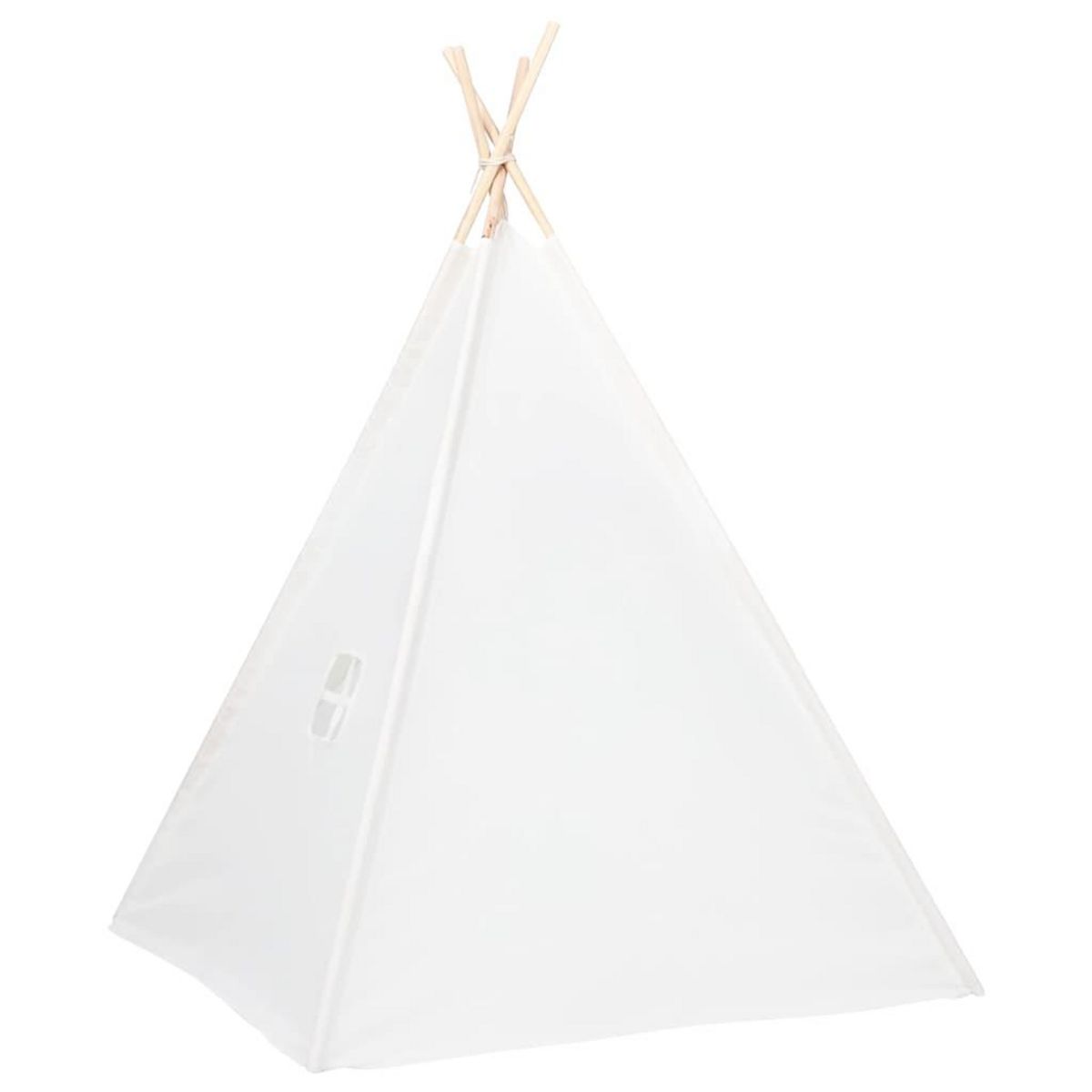 VIDAXL Tente tipi d'enfants avec sac Peau de peche Blanc 120x120x150cm