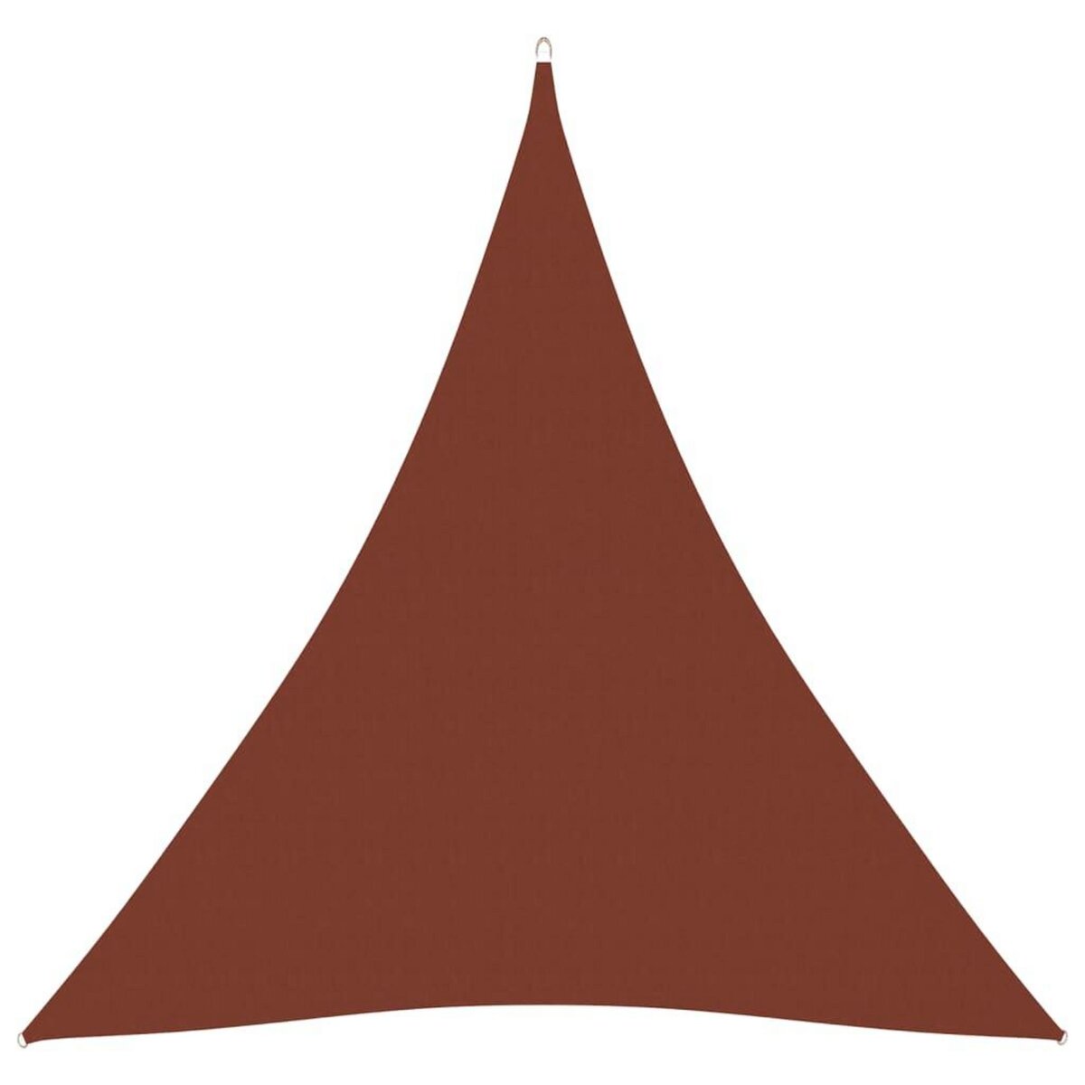 VIDAXL Voile de parasol Tissu Oxford triangulaire 3x3x3 m Terre cuite