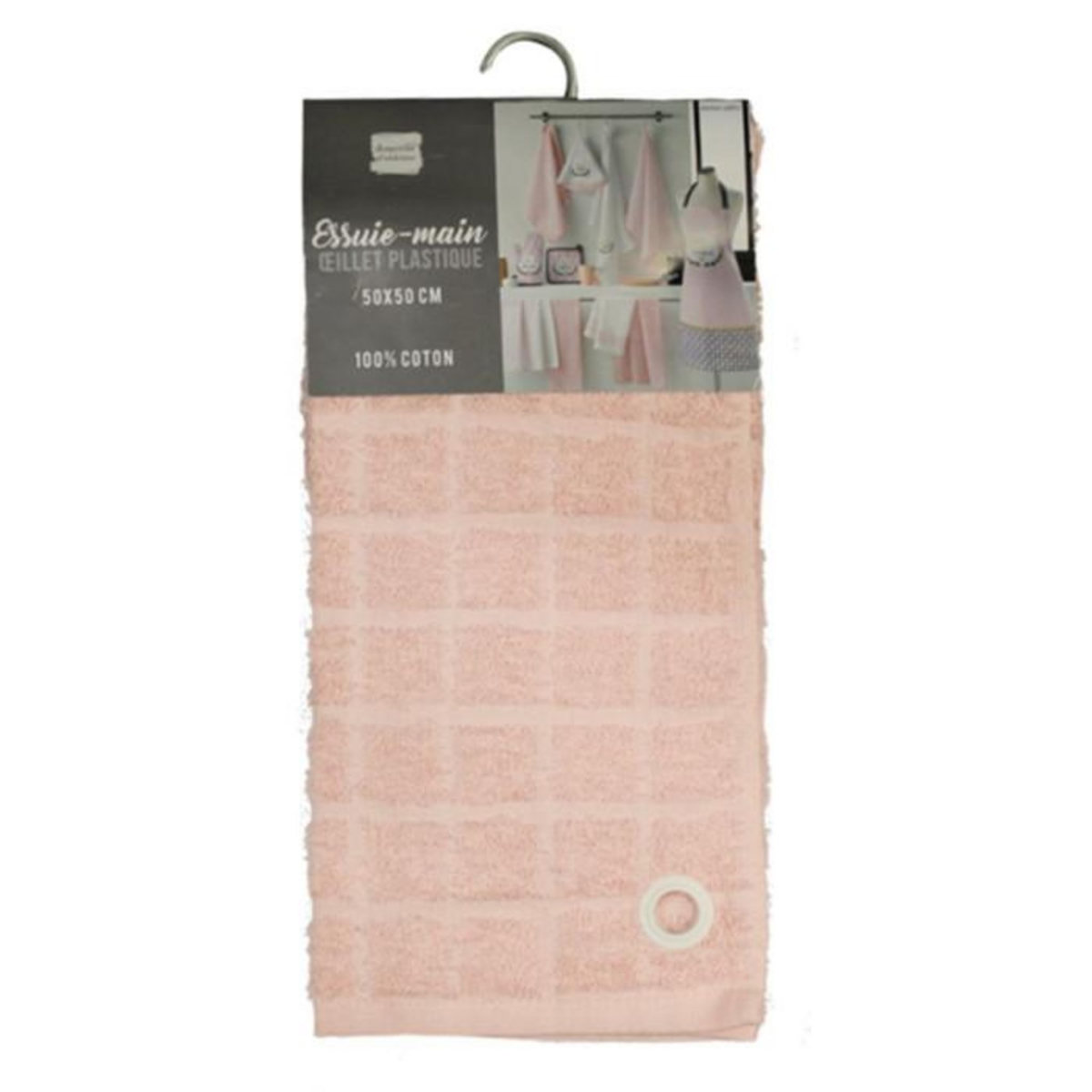 Paris Prix Essuie-Main  Kitchen Addict  50x50cm Rose