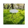 Habitat et Jardin Table haute pliante en plastique Ø 80 cm  Lili  - blanc