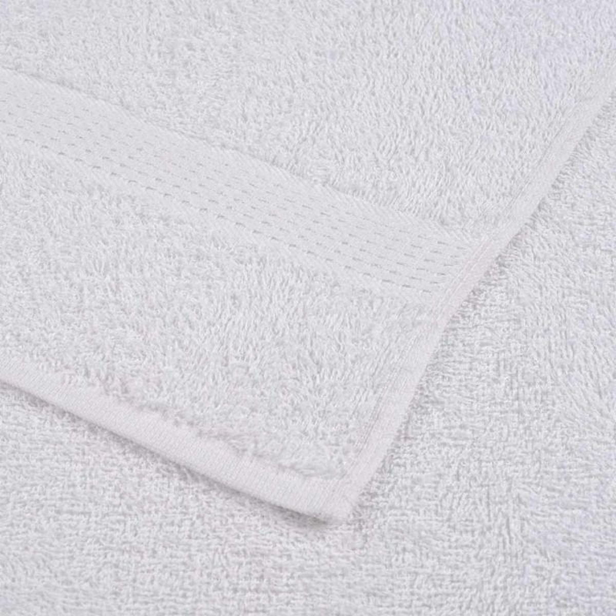 VIDAXL Serviettes de douche 25 pcs blanc 70x140 cm 360 g m² 100% coton