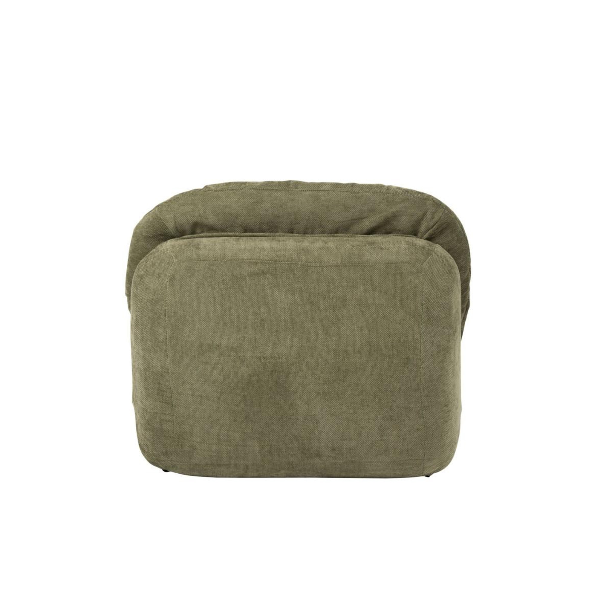 Voir la diapositive 4 : J-LINE Chauffeuse moelleuse  mellow  100cm vert