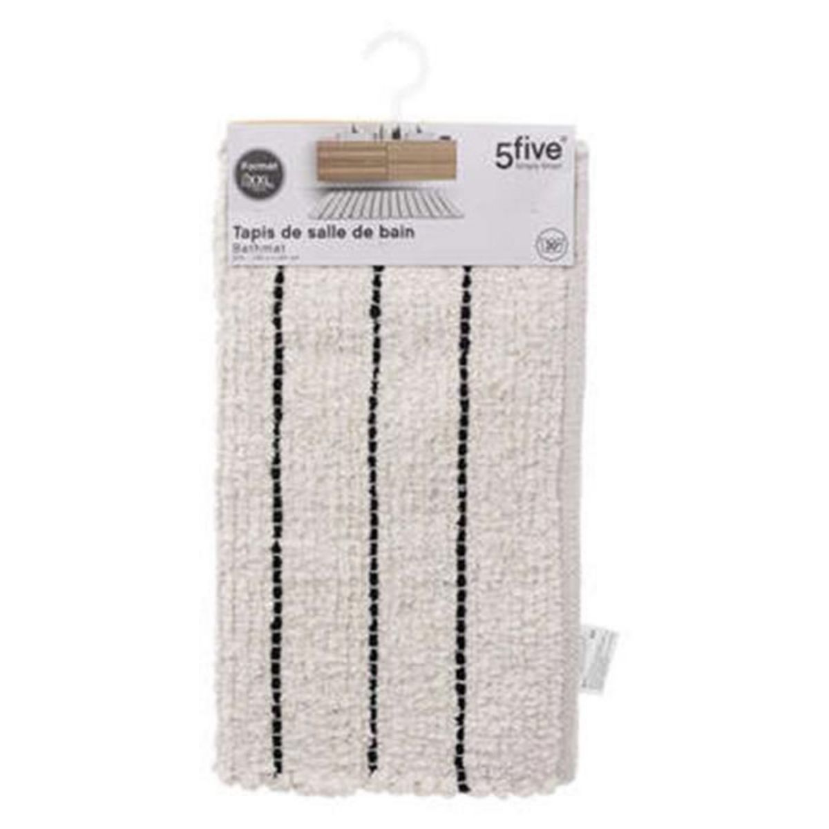 Paris Prix Tapis de Salle de Bain  Microfibre  50x120cm Beige