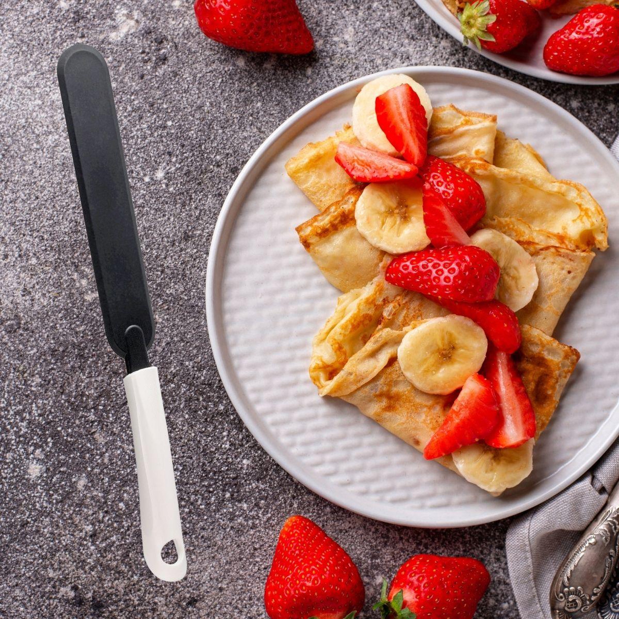 Voir la diapositive 2 : Fackelmann Set de 2 ustensiles de cuisine spatule crêpes fackelmann arcadalina