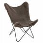Voir la diapositive 2 : Paris Prix Housse de Chaise  Butterfly  97cm Gris