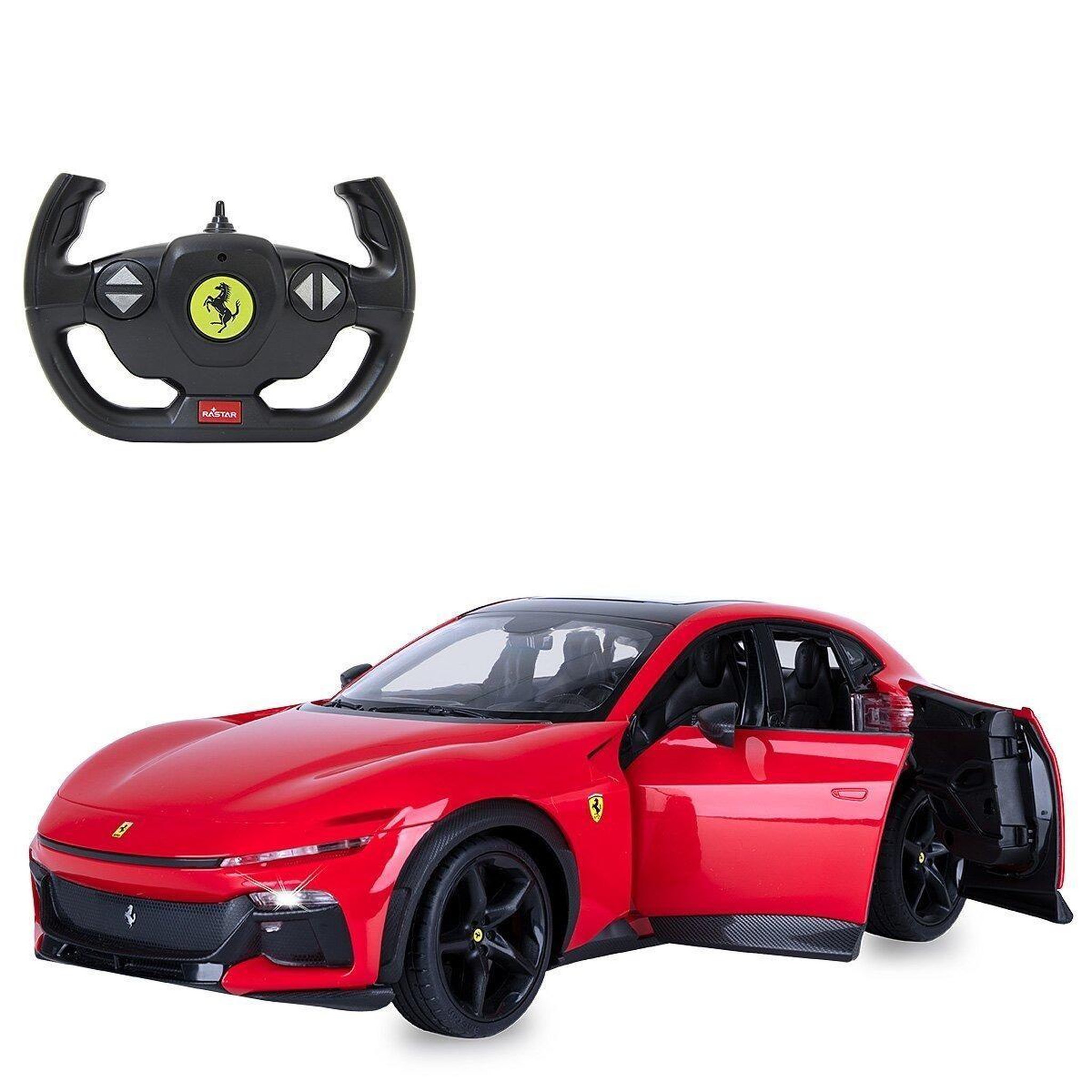 Jamara Voiture télécommandée ferrari purosangue 1:14 rouge 2,4ghz porte manuelle
