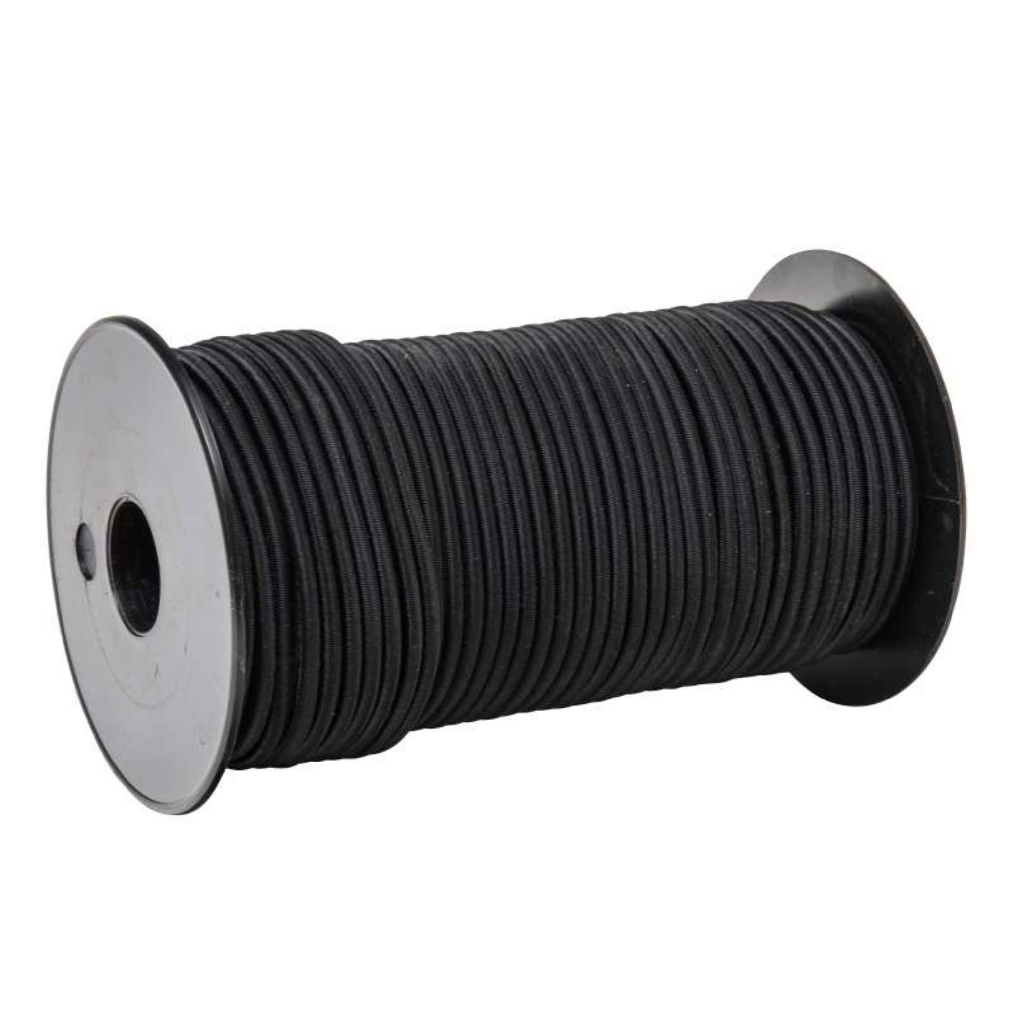 Voir la diapositive 4 :  Tendeur élastique noir WERKAPRO  4mm x 50 mètres sur bobine
