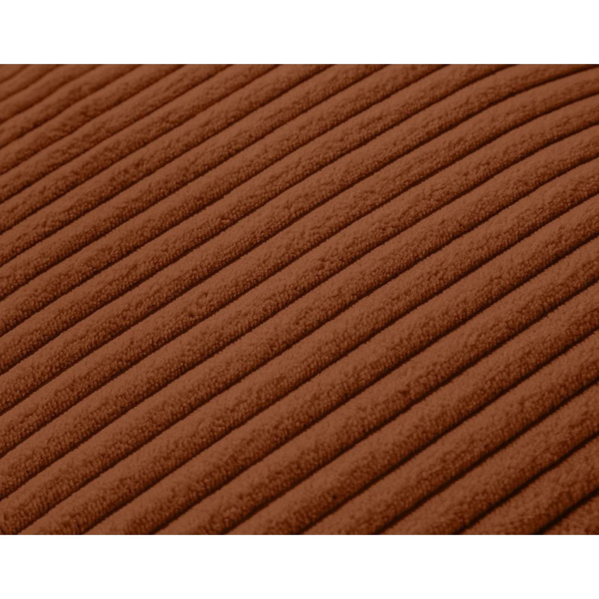 LISA DESIGN Garance - module d'assise 2 places avec accoudoir droit - en velours côtelé