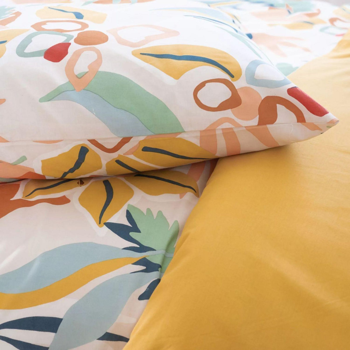 COTE DECO Parure de lit Aventura - Coton adouci - 140 x 200 cm