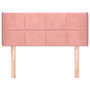 Voir la diapositive 3 : VIDAXL Tete de lit avec oreilles Rose 93x16x78/88 cm Velours