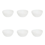 SECRET DE GOURMET Lot de 6 Coupelles en Verre  Helena  10cm Blanc