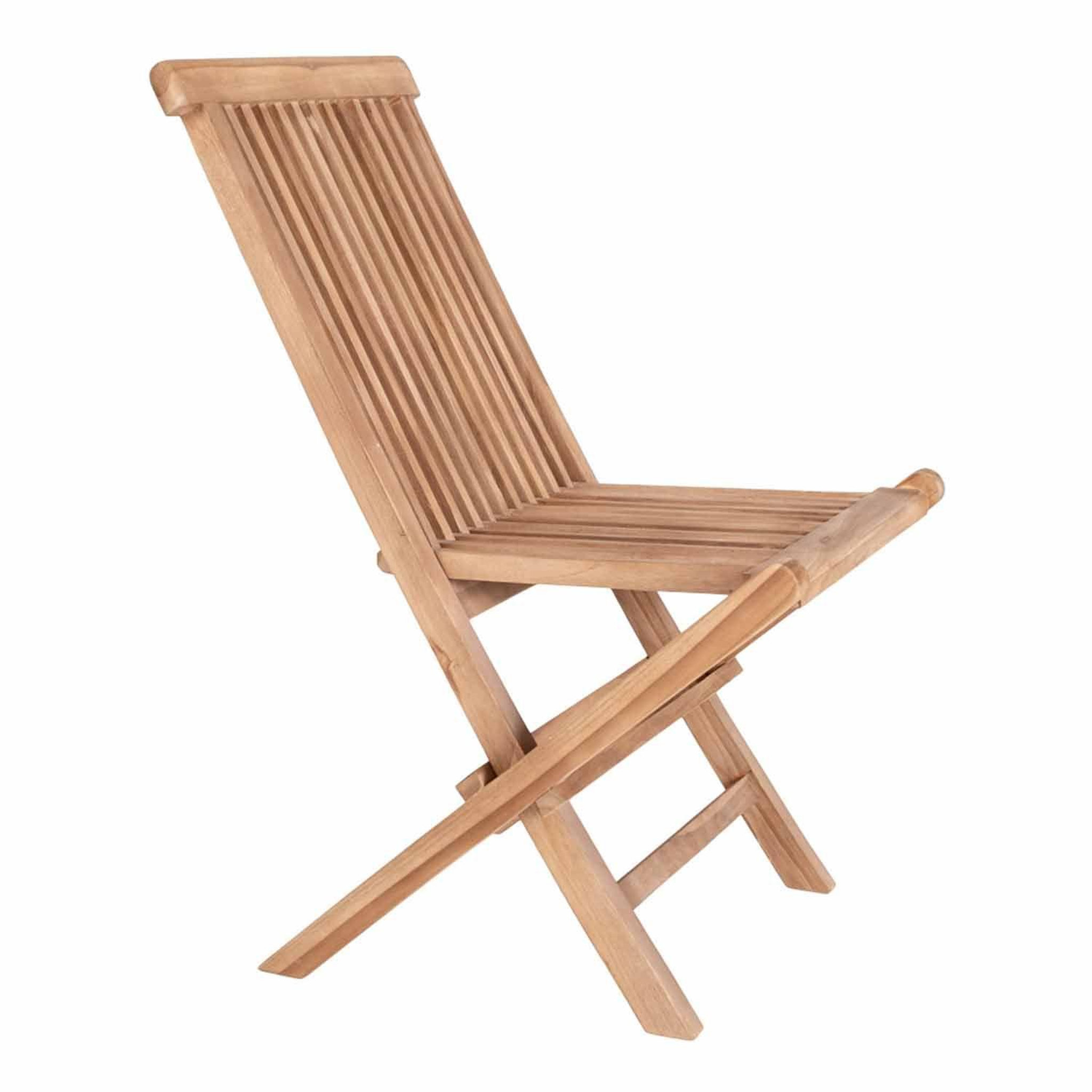 Voir la diapositive 5 : HOUSE NORDIC 4 chaises de jardin en teck toledo