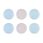BJORN Assiette PATTERN Ø21cm - 6 pièces - Pastel