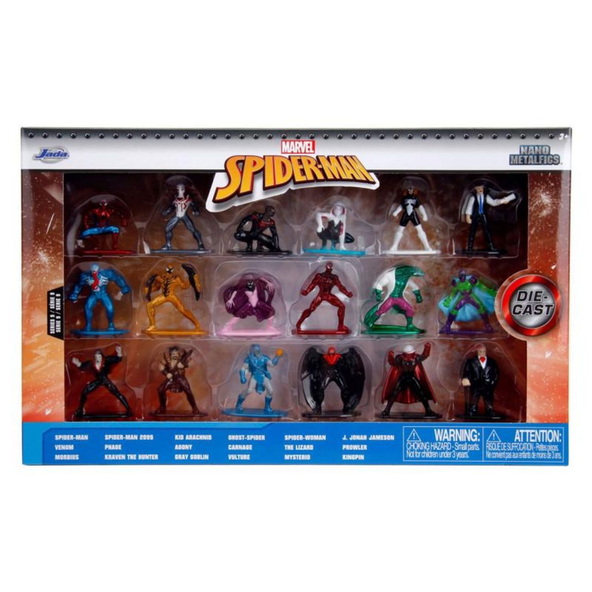 JADA TOYS Jada Toys - Jada Die-Cast Marvel Multi Pack Nano Action Figures Wave 9, 18 253225031