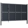 Voir la diapositive 2 : VIDAXL Portail de jardin Acier 350 x 200 cm Anthracite