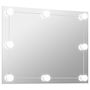 Voir la diapositive 2 : VIDAXL Miroir mural sans cadre avec lampes LED Rectangulaire Verre