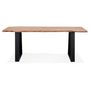 Voir la diapositive 2 : Paris Prix Table de Repas  Azimato  200cm Naturel & Noir