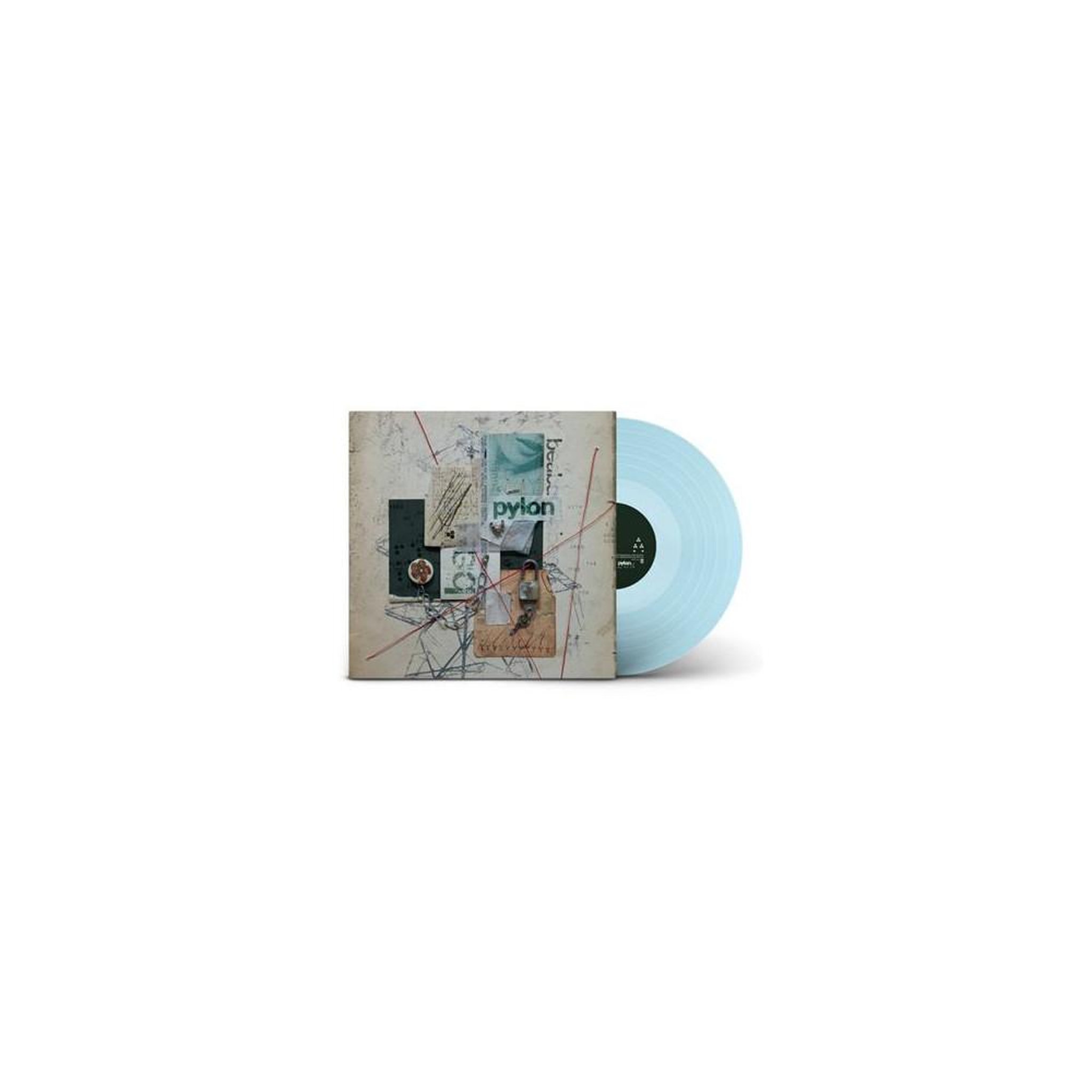 Vinyle lp bleu clair pylon avec pochette picture sleeve (collage)