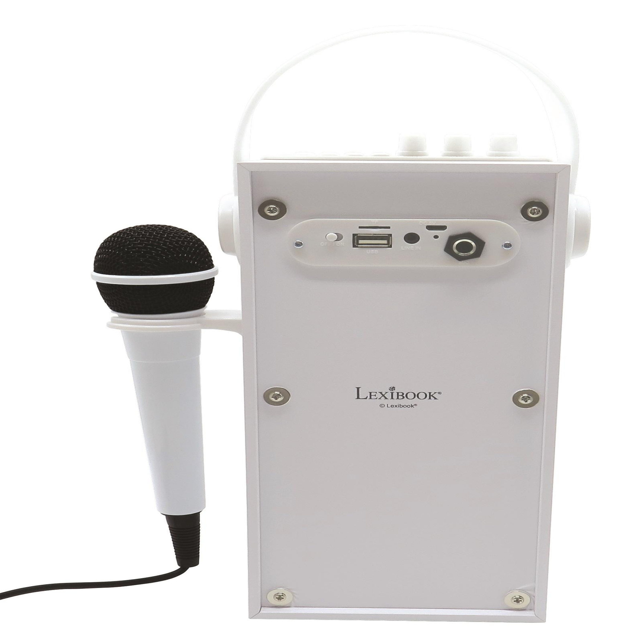 Voir la diapositive 5 : Lexibook Enceinte Bluetooth portable avec micro et effets lumineux iParty