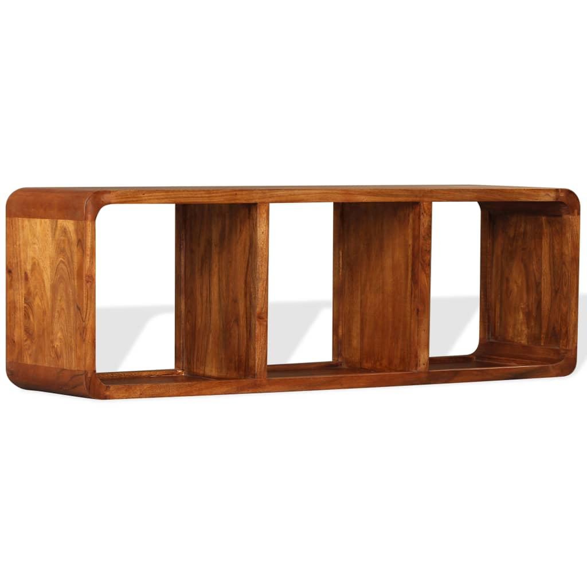Voir la diapositive 4 : VIDAXL Meuble tv bois massif avec finition miel 120 x 30 x 40 cm