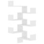 Voir la diapositive 2 : VIDAXL Etageres murales d'angle 2 pcs Blanc 40x40x50cm bois ingenierie