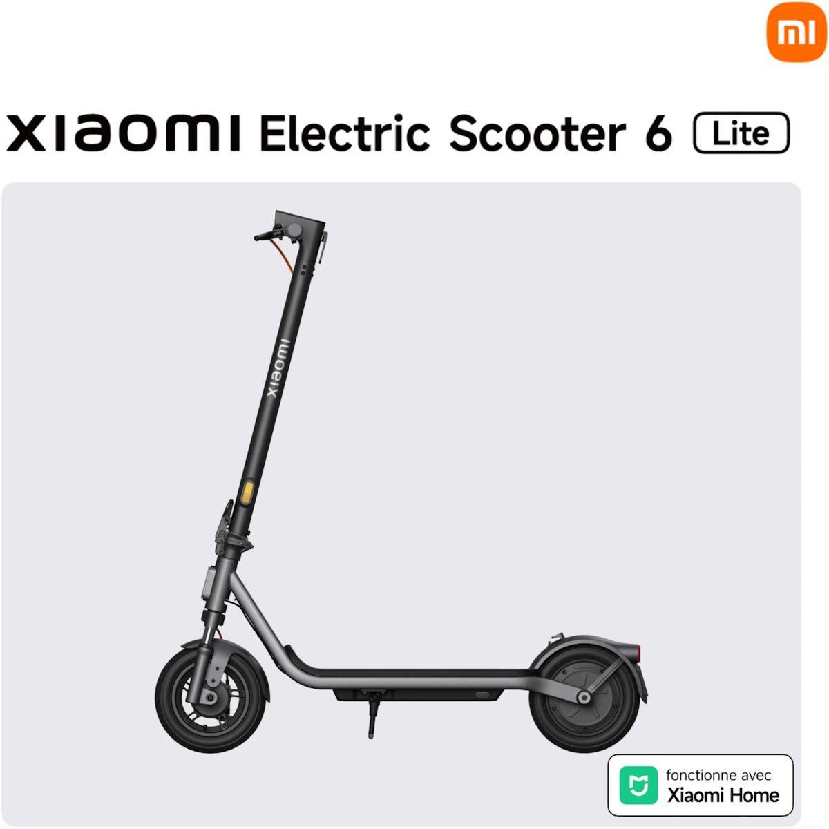 XIAOMI Trottinette électrique Electric Scooter 6 Lite Noir