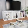 VIDAXL Bibliotheque/Meuble TV Blanc 36 x 30 x 114 cm Agglomere