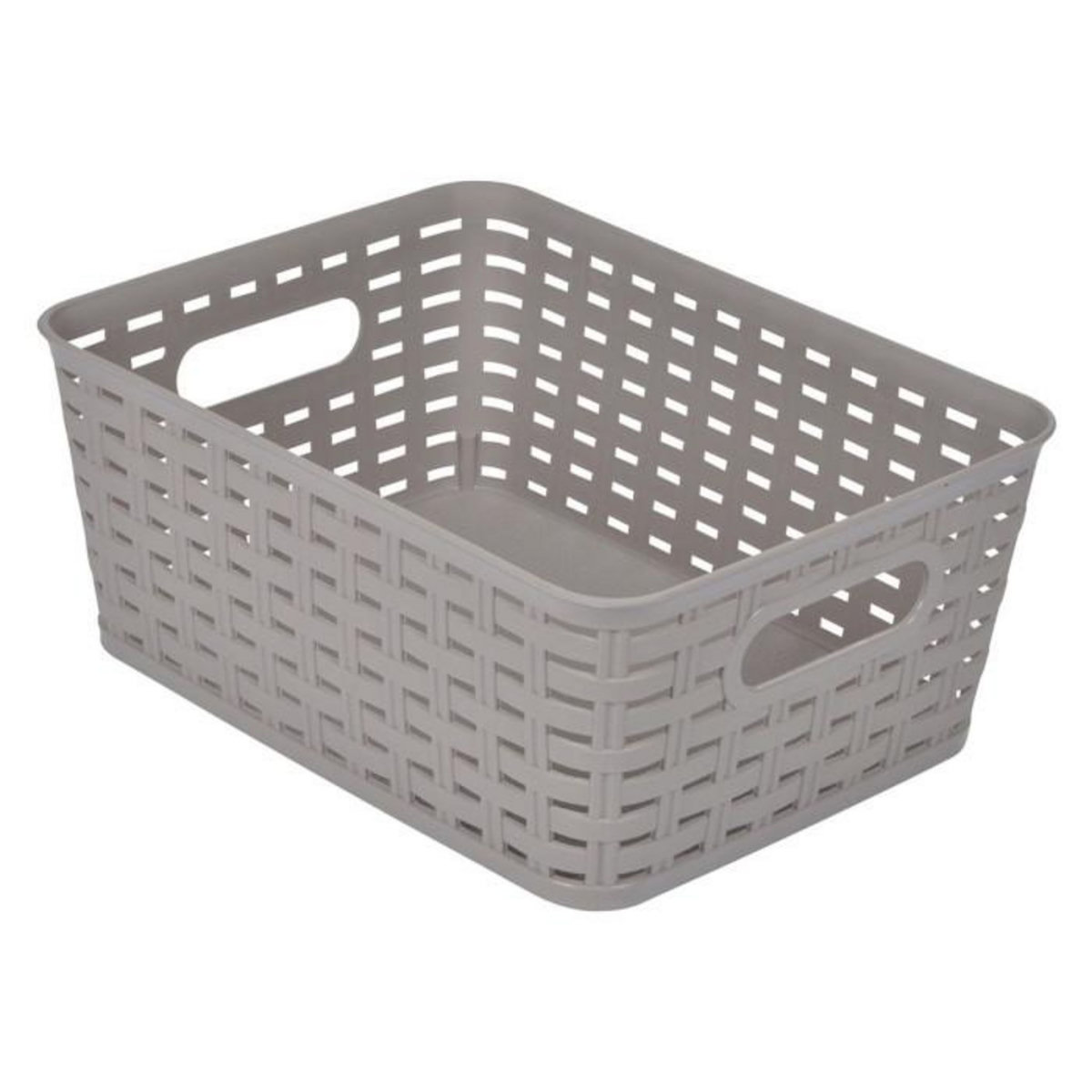 Paris Prix Panière à Linge  Effet Tressé  5L Taupe