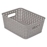 Paris Prix Panière à Linge  Effet Tressé  5L Taupe