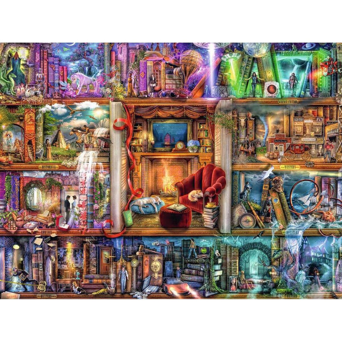 Puzzle Ravensburger Chat de l'espace - Puzzle - 1500 pièces