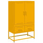Voir la diapositive 2 : VIDAXL Buffet haut jaune moutarde 68x39x111,5 cm acier
