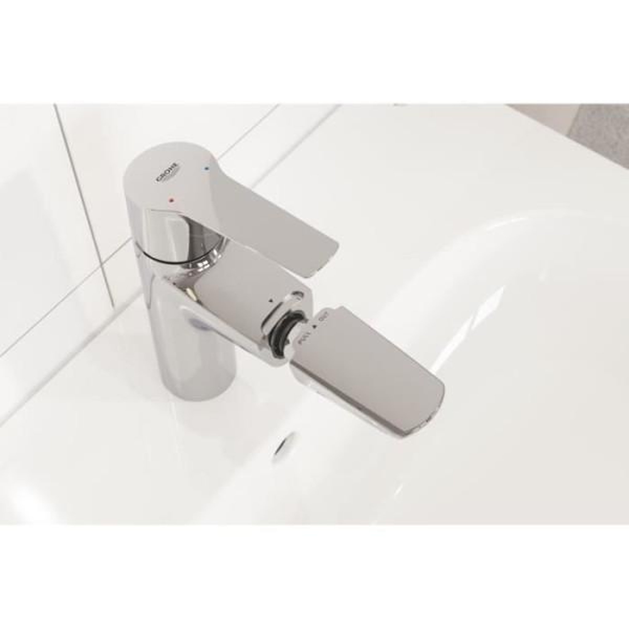 Voir la diapositive 3 : Grohe Grohe quickfix mitigeur monocommande lavabo de salle de bains start, douchette extractible mousseur économie d'eau taille m