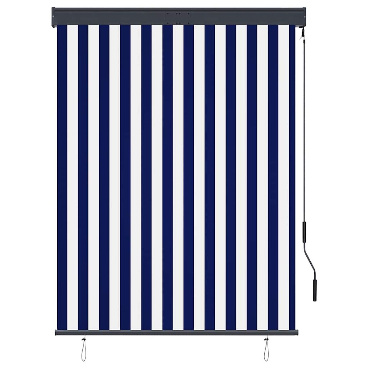 VIDAXL Store roulant d'exterieur 120x250 cm Bleu et blanc