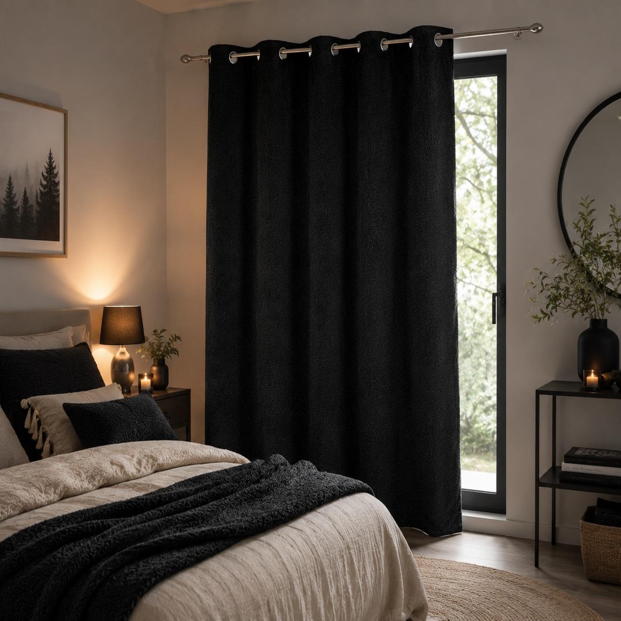 Voir la diapositive 6 : Eden 1 rideau bouclette wooly design et moderne