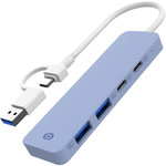 ESSENTIEL B Hub USB C 4 en 1 USB C Violet - Vr