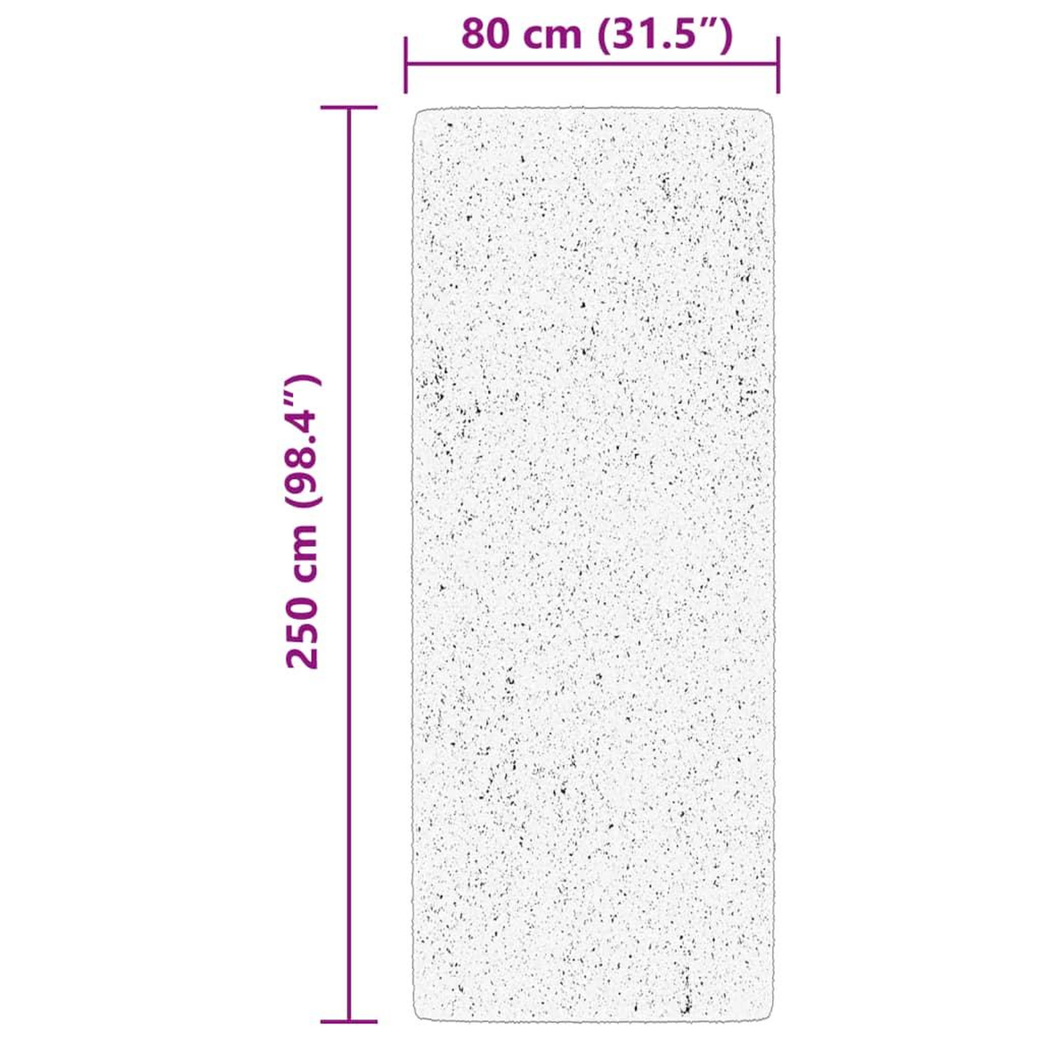 Voir la diapositive 6 : VIDAXL Tapis HUARTE a poils courts doux et lavable vert foret 80x250cm
