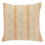 Voir la diapositive 1 : Paris Prix Coussin Déco en Lin  Noreen  45x45cm Beige & Orange