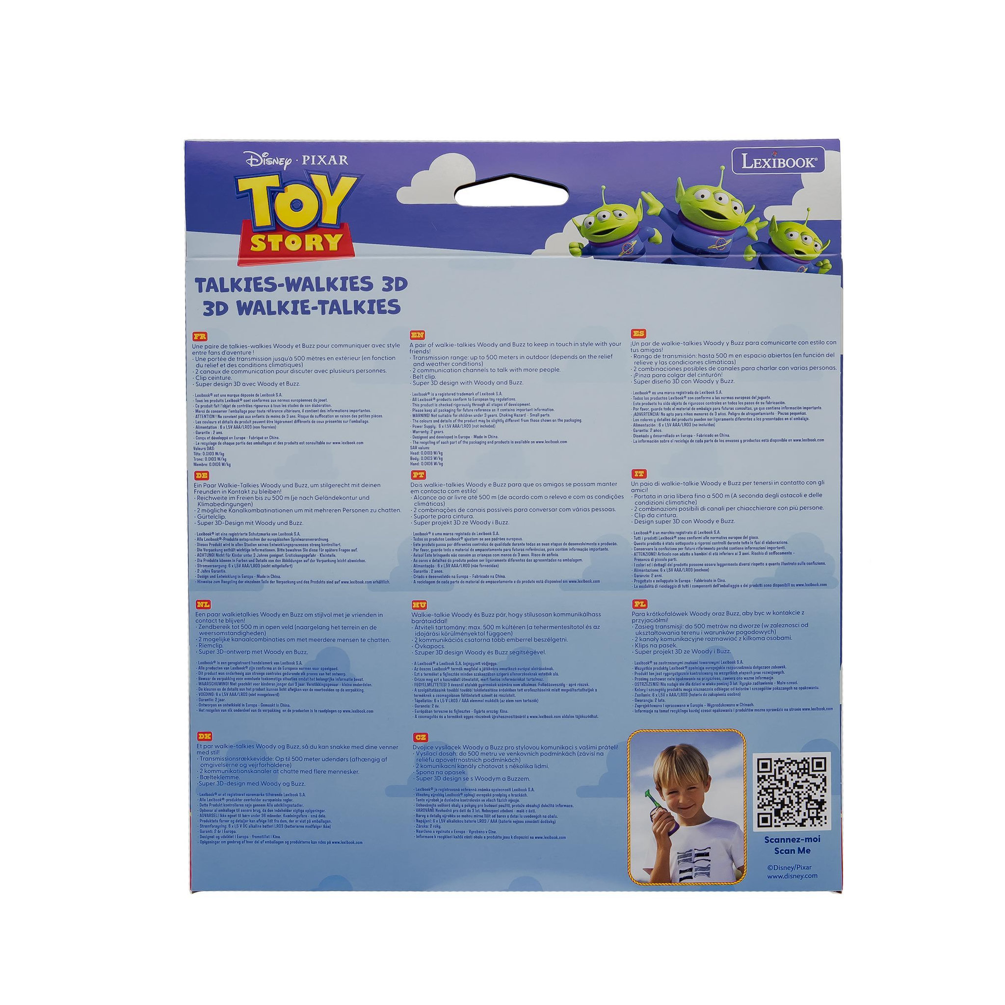 Voir la diapositive 4 : Lexibook Talkies-walkies Toy Story 3D