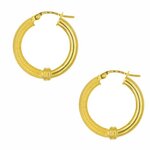 L'ATELIER D'AZUR Boucles d'Oreilles Créoles Or Jaune
